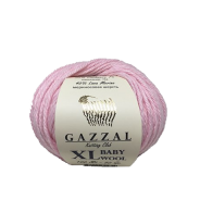 GAZZAL BABY WOOL XL  (Мериносовая шерсть-40%, Кашемир ПА-20%, Полиакрил-40%, 50гр/100м)