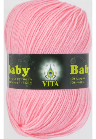 Пряжа Вита Беби 2902 (Розовый)