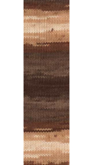 Пряжа Alize LANAGOLD BATIK 1732 (беж,шок)