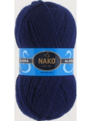 Пряжа Nako Alaska 7121 (т.синий )