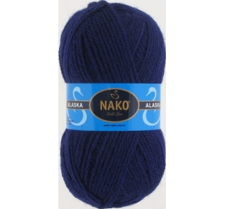 Пряжа Nako Alaska 7121 (т.синий )