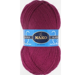 Пряжа Nako Alaska 7120 (бордовый)