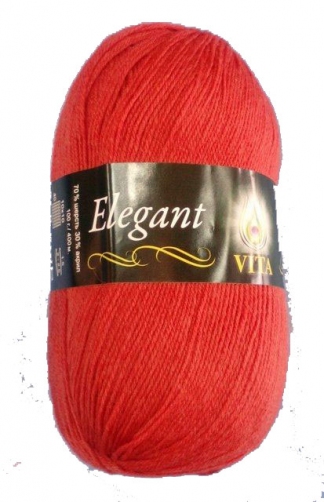 Пряжа Vita Elegant 2054 (Красный)