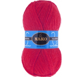 Пряжа Nako Alaska 7119 (красный)