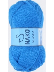 Пряжа Nako Alaska 7124 (ярко-голубой)