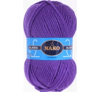 Пряжа Nako Alaska 7112 (фиолетовый)