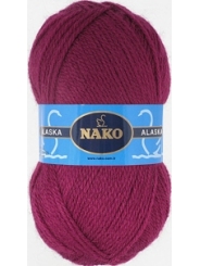 Пряжа Nako Alaska 7120 (бордовый)